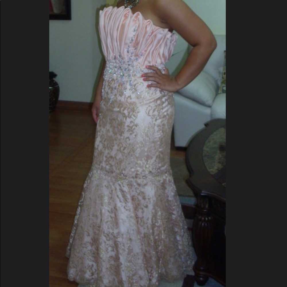 Mac Duggal Couture (style80020D) in Blush